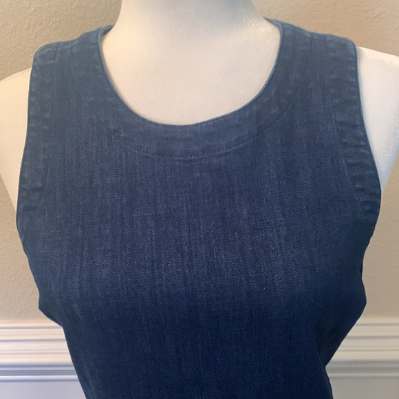 J Crew Denim Sleeveless Dress - Picture 2 of 6